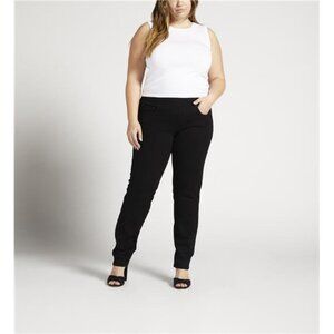 NEW Jag Peri Straight Leg Jeans Black Women's 14W